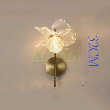 Applique Murale Fleur Moderne en Métal LED pour Salon et Chambre