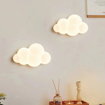 Applique Murale Nuage Blanc en PVC pour Chambre d’Enfant, Éclairage 220V - Luminous Place