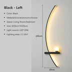 Gauche 105cm / Blanc chaud - Sans télécommete