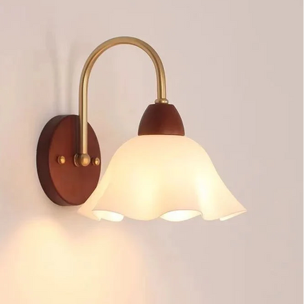 Applique Murale LED Vintage en Bois au Design Moderne pour Chambre et Salon