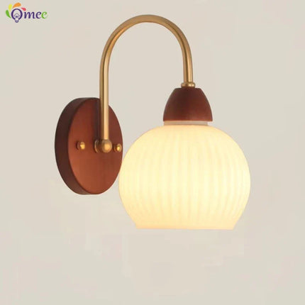 Applique Murale LED Vintage en Bois au Design Moderne pour Chambre et Salon
