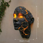 Applique murale « Face » avec lampe