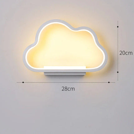 Applique Murale Nuage en Acrylique, Design Minimaliste pour Chambre d'Enfant