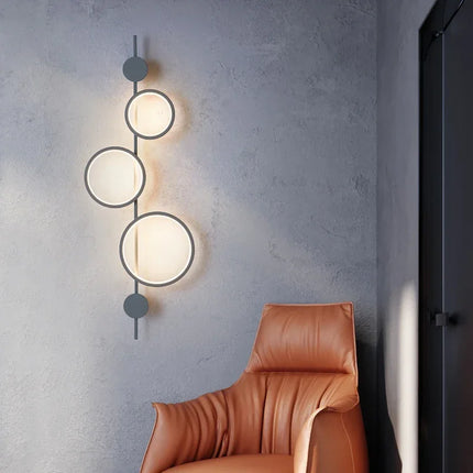 Applique Murale Design Nordique en Métal avec Lumières LED pour Salon et Escalier