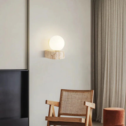 Applique Murale LED en Verre au Design Japonais Moderne, Lumière Chaude et Ambiance Cosy - Luminous Place