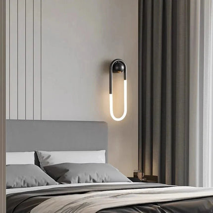 Applique Murale en Cuivre Contemporaine pour Salon et Couloir, Lumière LED Ambiante - Luminous Place