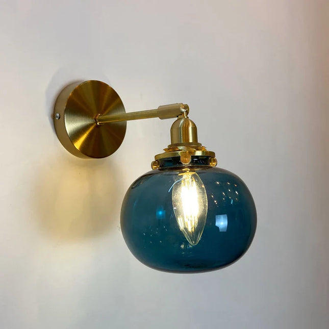 Applique Murale LED Moderne en Verre Cristal pour Intérieur, Lumière Chaude