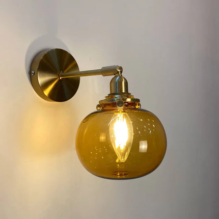 Applique Murale LED Moderne en Verre Cristal pour Intérieur, Lumière Chaude