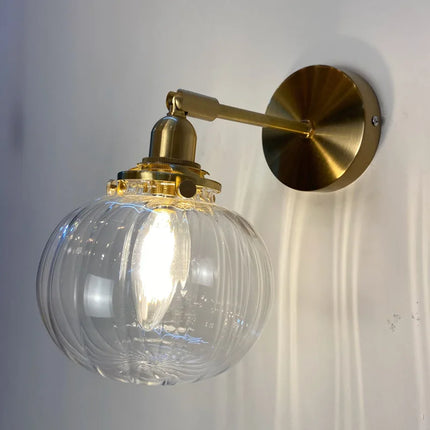 Applique Murale LED Moderne en Verre Cristal pour Intérieur, Lumière Chaude