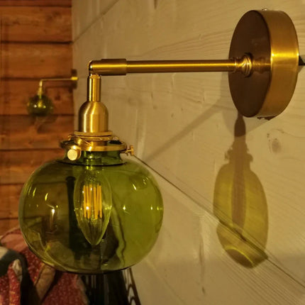 Applique Murale LED Moderne en Verre Cristal pour Intérieur, Lumière Chaude