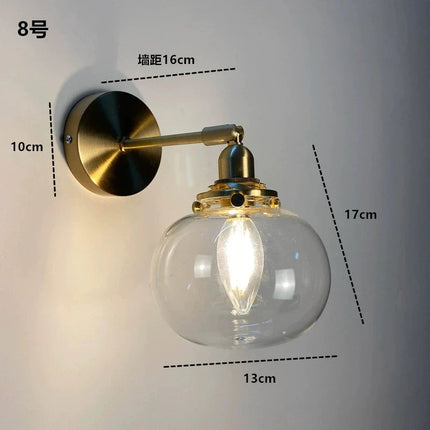 Applique Murale LED Moderne en Verre Cristal pour Intérieur, Lumière Chaude