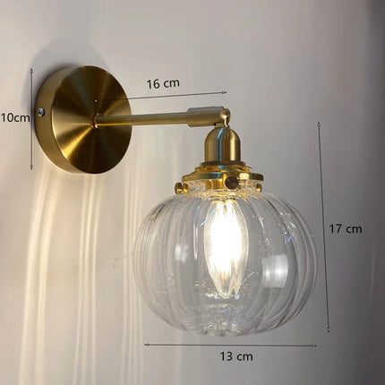 Applique Murale LED Moderne en Verre Cristal pour Intérieur, Lumière Chaude