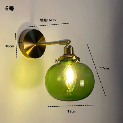 Applique Murale LED Moderne en Verre Cristal pour Intérieur, Lumière Chaude