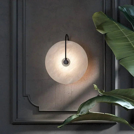 Applique Murale Nordique LED Marbre Lune Design Moderne pour Intérieur - Luminous Place