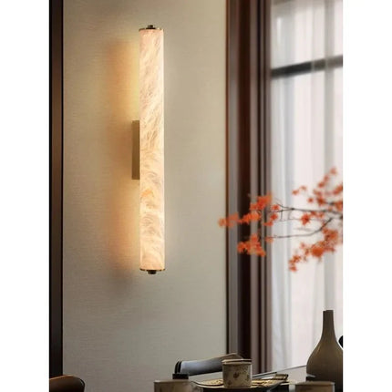 Applique Murale LED en Cuivre et Marbre, Design Moderne Flocon de Neige - Luminous Place