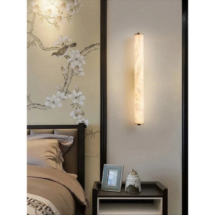 Applique Murale LED en Cuivre et Marbre, Design Moderne Flocon de Neige - Luminous Place