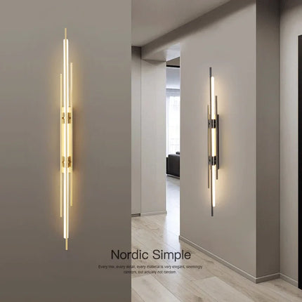 Applique Murale LED Moderne en Cuivre, Luminaire Décoratif pour Salon et Chambre, 110-220V