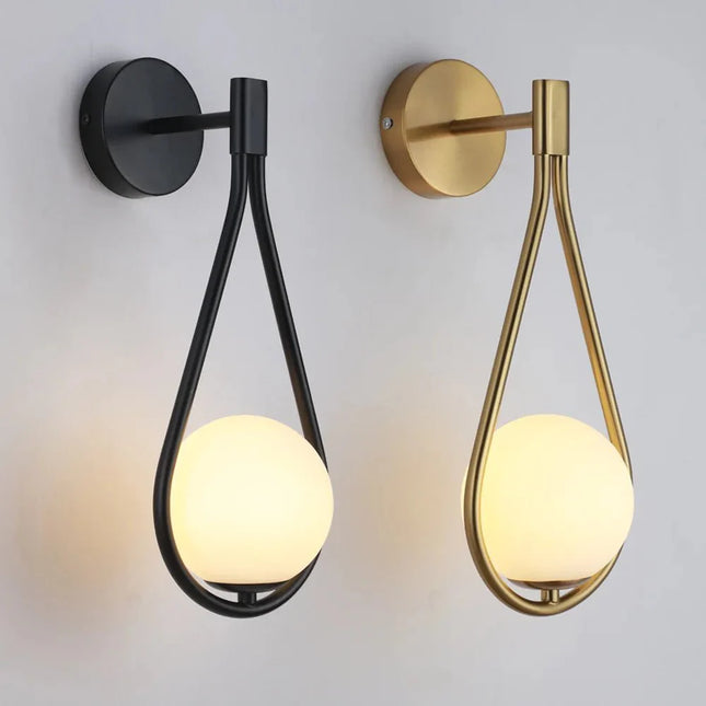 Applique Murale LED Boule de Verre Métal Moderne pour Salon et Chambre - Luminous Place