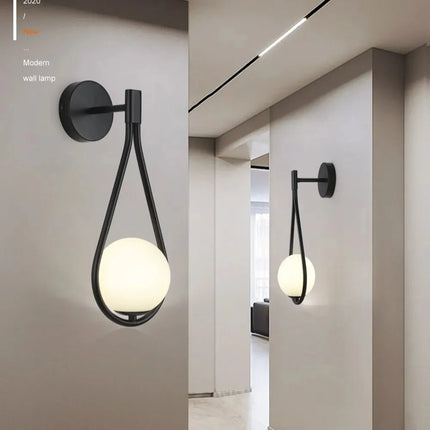 Applique Murale LED Boule de Verre Métal Moderne pour Salon et Chambre - Luminous Place