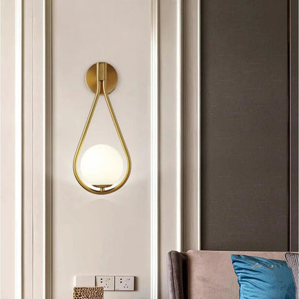 Applique Murale LED Boule de Verre Métal Moderne pour Salon et Chambre - Luminous Place