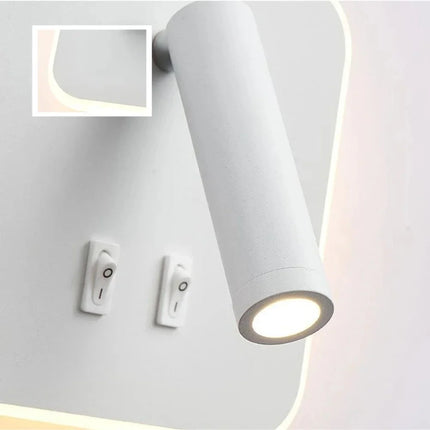 Applique Murale Rotative Moderne LED en Aluminium, Lumière Chaude, Angle Réglable, Chevet - Luminous Place
