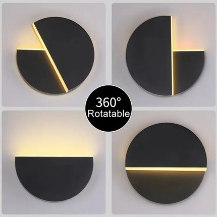 Applique Murale LED Rotative Réglable, Design Moderne, Lumière Blanche Chaude et Froide - Luminous Place