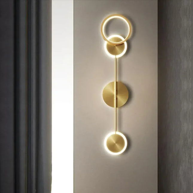 Applique Murale Moderne en Métal et Acrylique LED, Éclairage Ambiance Chaude