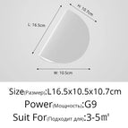 Blanc-L16.5cm / Lumière Froide Blanc sans télécommete