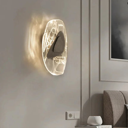 Applique Murale LED Moderne en Cristal DINDALLED, Luminaire Fixe pour Intérieur