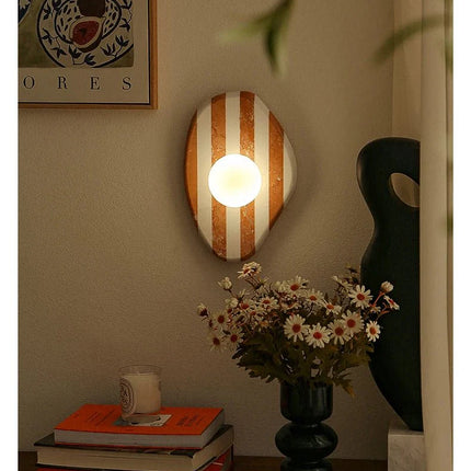Applique Murale en Pierre Naturelle Rayée G9 Style Art Déco pour Intérieur - Luminous Place