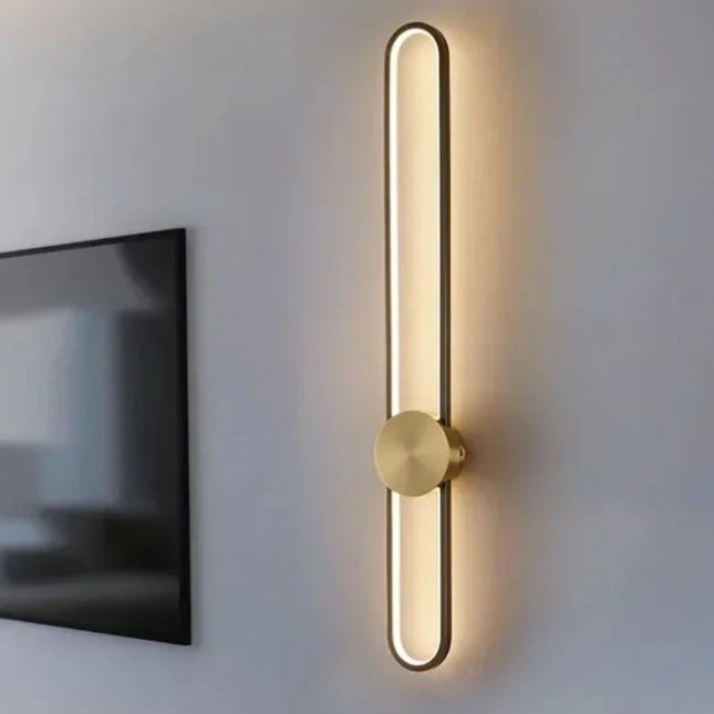 Applique Murale LED Moderne Longue en Aluminium pour Salon et Chambre