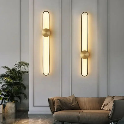 Applique Murale LED Moderne Longue en Aluminium pour Salon et Chambre