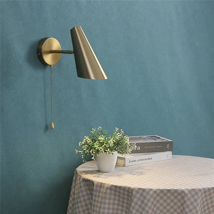 Applique Murale Métal Moderne E27 Pivotante avec Interrupteur à Chaîne - Luminous Place