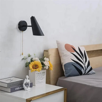Applique Murale Métal Moderne E27 Pivotante avec Interrupteur à Chaîne - Luminous Place