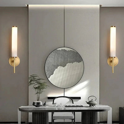 Applique Murale LED en Marbre Naturel, Design Moderne pour Salon et Chambre - Luminous Place