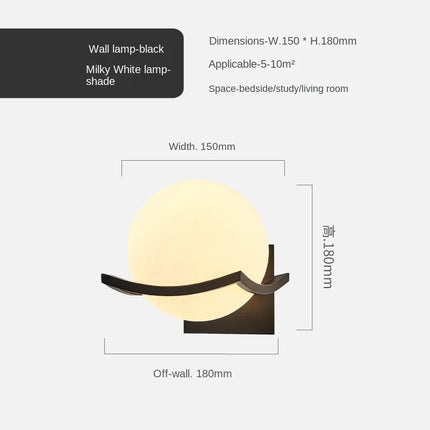 Applique Murale LED Moderne en Verre Doré, Luminaire d’Intérieur Design