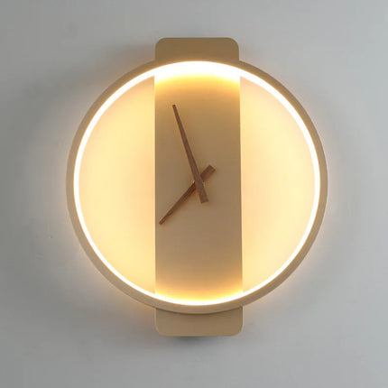 Applique Murale LED Nordique en Métal Noir et Or, Éclairage Intérieur Ambiance Chaleureuse