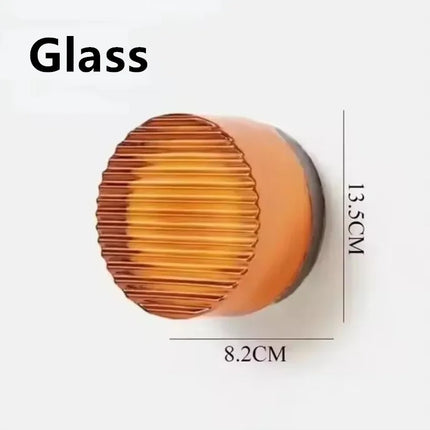 Applique Murale Ronde en Verre Transparent au Design Nordique Moderne, Luminaire Décoratif pour Chambre et Hôtel