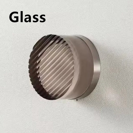 Applique Murale Ronde en Verre Transparent au Design Nordique Moderne, Luminaire Décoratif pour Chambre et Hôtel