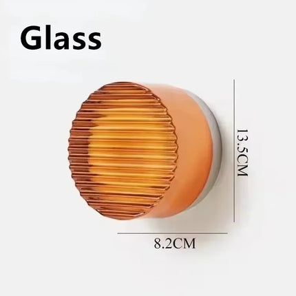 Applique Murale Ronde en Verre Transparent au Design Nordique Moderne, Luminaire Décoratif pour Chambre et Hôtel