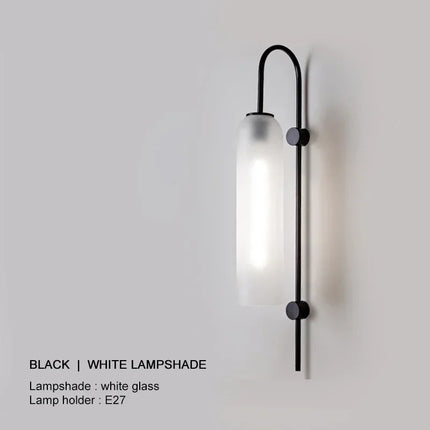 Applique Murale LED en Verre Moderne Luxe, Style Nordique, Lumière d’Ambiance