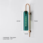 Applique Murale-Vert-Or / Blanc froid (5500-7000K)