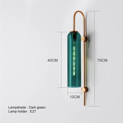 Applique Murale LED en Verre Moderne Luxe, Style Nordique, Lumière d’Ambiance