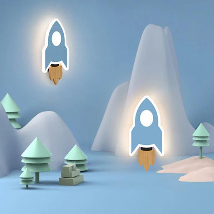 Applique Murale LED Moderne Fusée en Aluminium pour Chambre Enfant