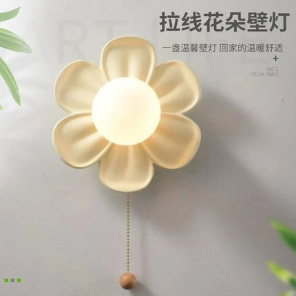 Applique Murale Résine Fleur Verte Moderne pour Intérieur Cosy - Luminous Place
