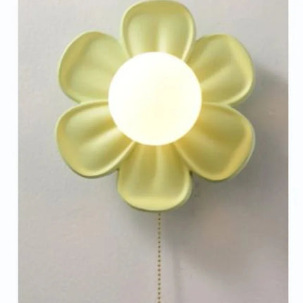 Applique Murale Résine Fleur Verte Moderne pour Intérieur Cosy - Luminous Place