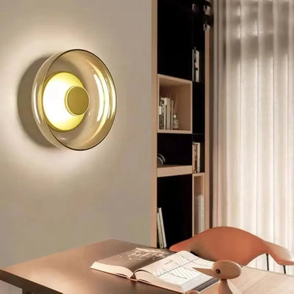 Applique Murale Moderne en Verre LED, Lumière Ambiante pour Salon et Chambre
