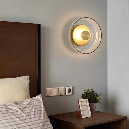 Applique Murale Moderne en Verre LED, Lumière Ambiante pour Salon et Chambre