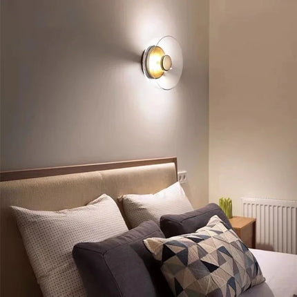 Applique Murale Moderne en Verre LED, Lumière Ambiante pour Salon et Chambre