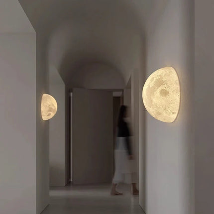 Applique Murale Demi-Lune Bauhaus en PETG, Éclairage Intérieur Moderne